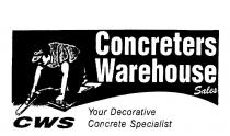 CONCRETERS WAREHOUSE SALES CWS YOUR DECORATIVE CONCRETE SPECIALIST