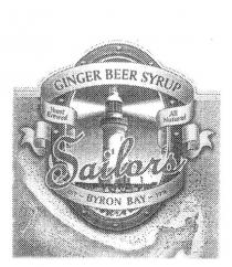 SAILORS GINGER BEER SYRUP BYRON BAY EST 1998 YEAST BREWED ALL NATURAL