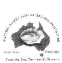 NATURES SWEET AUSTRALIAN BELON OYSTERS FIN DE CLAIRES HUTRES PLATS;TASTE THE SEA, TASTE THE DIFFERENCE