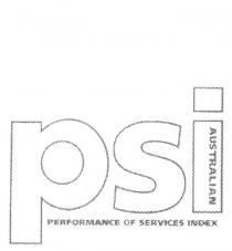 PSI AUSTRALIAN PERFORMANCE OF SERVICES INDEX