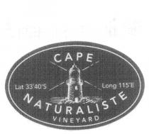 CAPE NATURALISTE VINEYARD LAT 33 40'S LONG 115 E