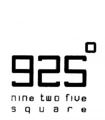 925 NINE TWO FIVE SQUARE