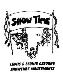 SHOW TIME LEWIS & LEONIE OSBORNE SHOWTIME AMUSEMENTS CHAMPION MISS 1ST