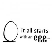 IT ALL STARTS WITH AN EGG.