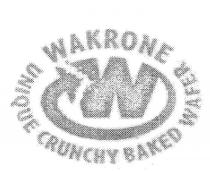 W WAKRONE UNIQUE CRUNCHY BAKED WAFER