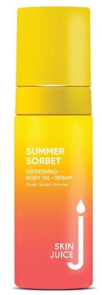 J SKIN SUMMER SORBET REFRESHING BODY OIL + SERUM SHAKE. SPLASH. SHIMMER.