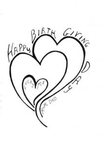 HAPPY BIRTH GIVING DAY DAD MUM LUCKY ME