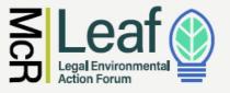 MCR LEAF LEGAL ENVIRONMENTAL ACTION FORUM