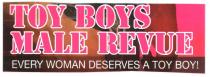 TOY BOYS MALE REVUE EVERY WOMAN DESERVES A TOY BOY!