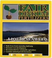 FAIR DINKUM FERTILIZERS LIQUID SEAWEED