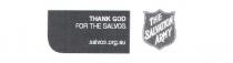 THANK GOD FOR THE SALVOS SALVOS.ORG.AU THE SALVATION ARMY