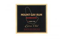 MOUNT GAY RUM BARBADOS SINCE 1703 EXTRA OLD BLENDED AND EXPORTED BY;MOUNT GAY DISTILLERIES LIMITED