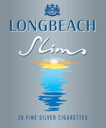 PM LONGBEACH SLIMS 20 FINE SILVER CIGARETTES