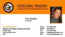 GT OZGLOBAL TRADERS TRADEMARK HOLDER OF THE ORIGINAL SUKA PINAKURAT;FRITZ BADELLES WWW.PINAKURAT.COM IMPORTER OF FILIPINO & ASIAN;GROCERIES