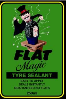 FLAT MAGIC TYRE SEALANT EASY TO APPLY SEALS INSTANTLY GUARANTEED NO;FLATS