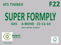 ATS TIMBER SUPER FORMPLY G2S A-BOND 22-11-14 C CERTIFIED PRODUCT;AUSTRALIA & NZ STANDARDS BENCHMARK AS/NZ S6669 FSC