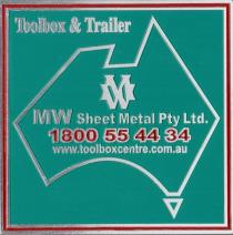 TOOLBOX & TRAILER MW MW SHEET METAL PTY LTD. 1800 55 44 34;WWW.TOOLBOXCENTRE.COM.AU