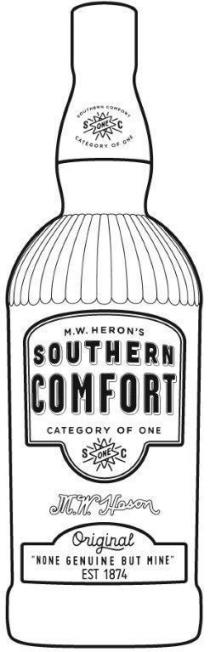 M.W. HERON'S SOUTHERN COMFORT CATEGORY OF ONE S C ONE ORIGINAL 