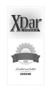 XDAR VODKA GRAIN COLLECTION DISTILLED AND BOTTLED IN UKRAINE