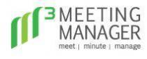 M3 MEETING MANAGER MEET MINUTE MANAGE