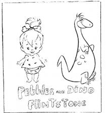 FLINTSTONE;PEBBLES AND DINO