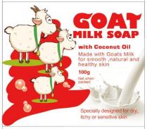 GOAT MILK SOAP WITH COCONUT OIL MADE WITH GOATS MILK FOR SMOOTH;,NATURAL AND HEALTHY SKIN SPECIALLY DESIGNED FOR DRY, ITCHY OR;SENSITIVE SKIN