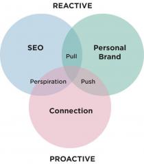 REACTIVE SEO PULL PERSONAL BRAND PERSPIRATION PUSH CONNECTION;PROACTIVE