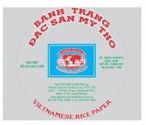 BANH TRANG DAC SAN MY THO VIETNAMESE RICE PAPER PREMIUM SELECTION;GRAND CONTINENTAL BRAND DAC BIET DE LAM GOI CUON