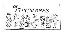 THE FLINTSTONES;BARNEY;BETTY;DINO;BAMM-BAMM;FRED;PEBBLES;WILMA;HOPPY KANGAROO