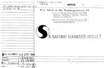 S;A SAFEWAY GUARANTEED PRODUCT