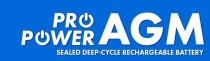 PRO POWER AGM SEALED DEEP-CYCLE RECHARGEABLE BATTERY