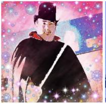 Le Nom de l'Entreprise suivi d'un dessin. LES ÉDITIONS DU MATHÉMAGICIEN / THE MATHEMAGICIAN FILES suivi du dessin.