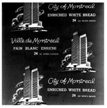 VILLE DE MONTREAL PAIN BLANC ENRICHI