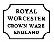 ROYAL WORCESTER CROWN WARE ENGLAND