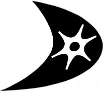 RAWL OF SPUR ENCLOSED IN A CRESCENT