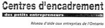 CENTRE D'ENCADREMENT DES PETITS ENTREPRENEURS RÉSEAU D'AIDE AUX ENTREPRISES DE L'ONTARIO
