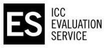 ES ICC EVALUATION SERVICE