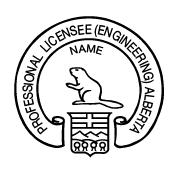 PROFESSIONAL LICENSEE (ENGINEERING) ALBERTA NAME