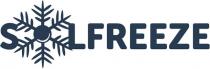 Le nom Solfreeze et le dessin de flocon dans la lettre o