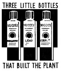 THREE LITTLE BOTTLES THAT BUILT THE PLANT