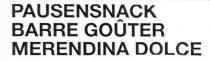 PAUSENSNACK BARRE GOûTER MERENDINA DOLCE
