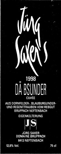 Jürg Saxer's 1998 JS DÄ BSUNDER