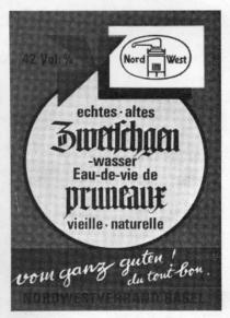 echtes altes Zwetschgen -wasser Eau-de-vie de pruneaux vieille naturelle Nord West 42 Vol