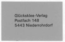 Glücksklee-Verlag Postfach 148 5443 Niederrohrdorf