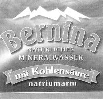 Bernina NATÜRLICHES MINERALWASSER mit Kohlensäure natriumarm