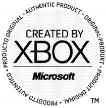 AUTHENTIC PRODUCT ORIGINAL-PRODUKT PRODUIT ORIGINAL PRODOTTO AUTENTICO PRODUCTO ORIGINAL CREATED BY XBOX Microsoft