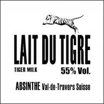 LAIT DU TIGRE TIGER MILK 55% Vol. ABSINTHE Val-de-Travers Suisse