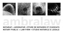ambralaw NOTARIAT + ADVOKATUR + ÉTUDE DE NOTAIRES ET D'AVOCATS NOTARY PUBLIC + LAW FIRM STUDIO NOTARILE E LEGALE