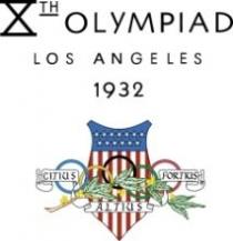 XTH OLYMPIAD LOS ANGELES 1932 CITIUS ALTIUS FORTIUS