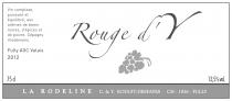 Rouge d'Y Vin complexe, puissant et équilibré, aux arômes de baies noires, d'épices et de poivre. Cépages rhodaniens. Fully AOC Valais 2012 75d 13,5% vol. LA RODELINE C. & Y. RODUIT-DESFAYES CH-1926-FULLY